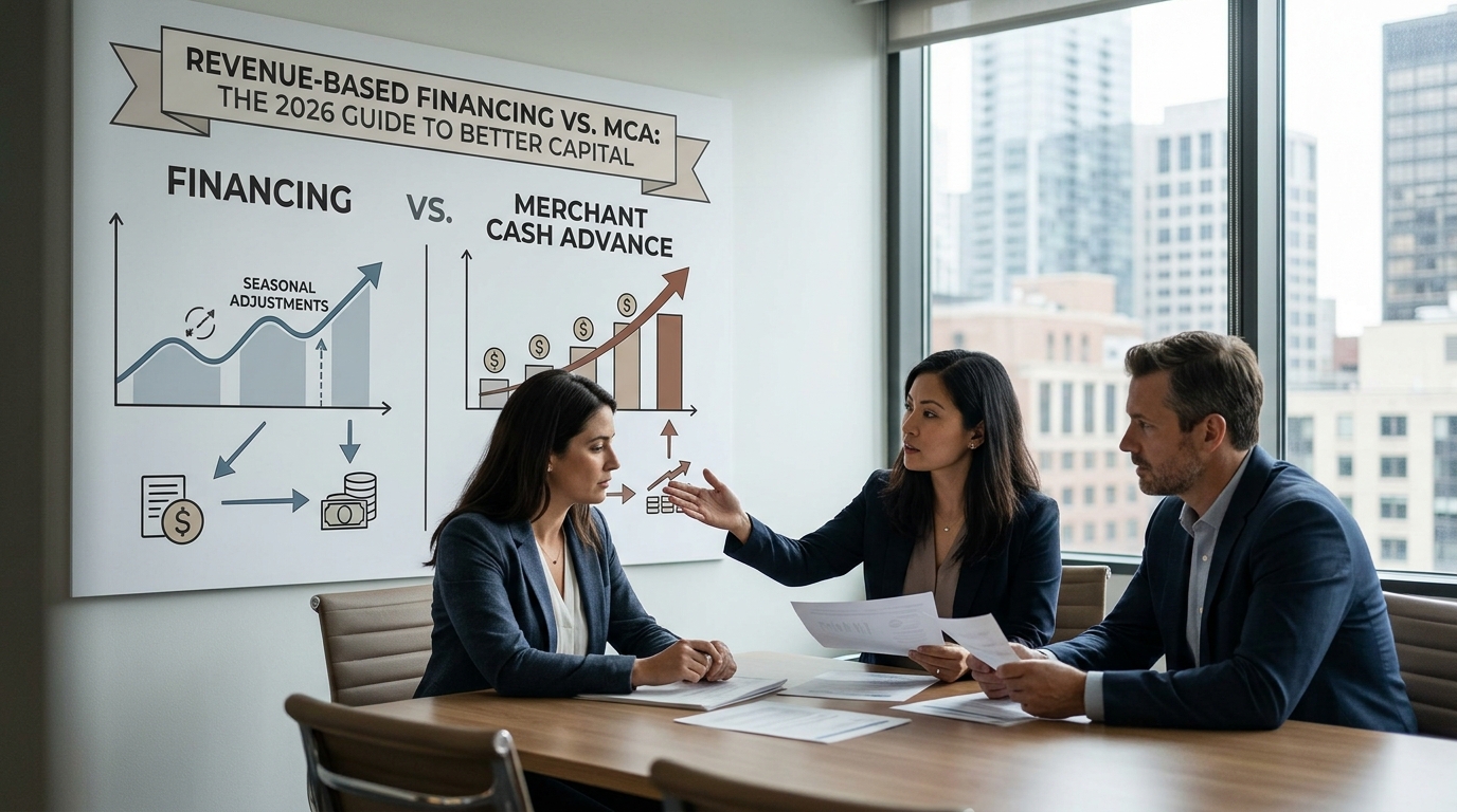 Illustration: Revenue-Based Financing vs. MCA: The 2026 Guide to Better Capital